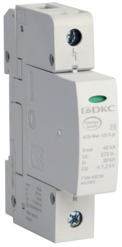 Ограничитель импульсных напряжений УЗИП DKC Jupiter 1п L-N классII 40кА картинка